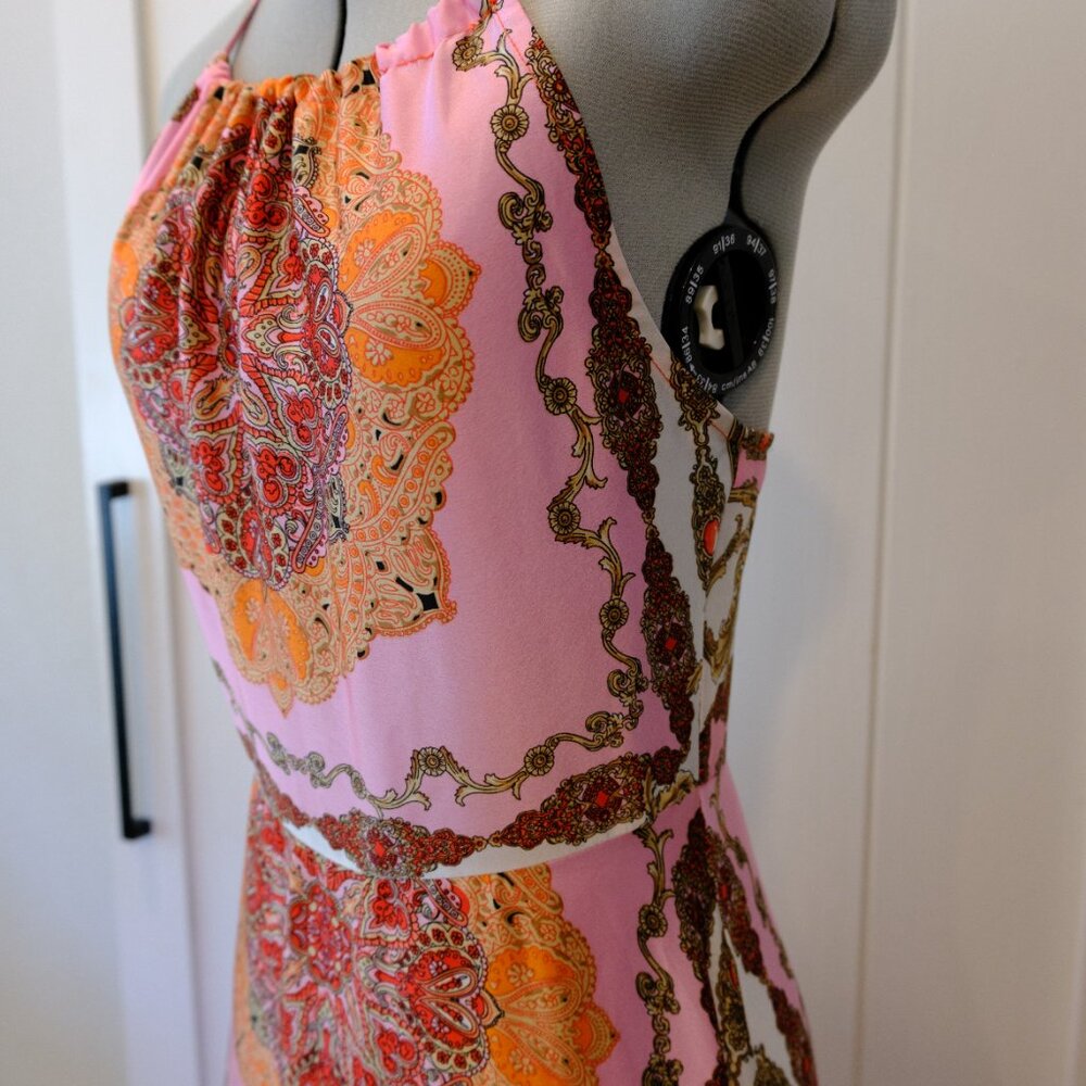 Vici Collection Aakaa Pink Multicolor Halter Maxi Dress - Picture 4 of 5